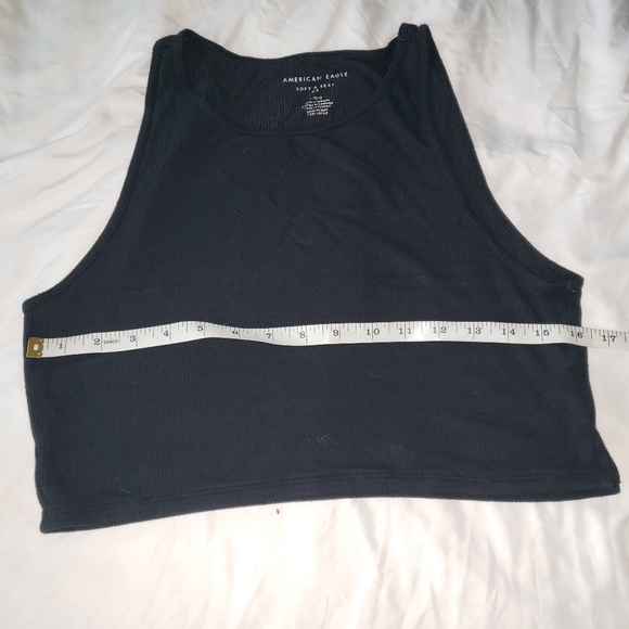 American Eagle Soft and Sexy Sport top  crop top Large Black - Picture 5 of 7